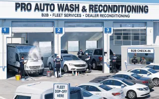 Car wash and reconditioning centers